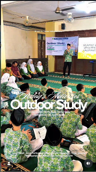 Outdoor study SD Al-Azhar Syifa Budi Samarinda ke DP3A Kaltim dan UPTD PPA Kaltim.